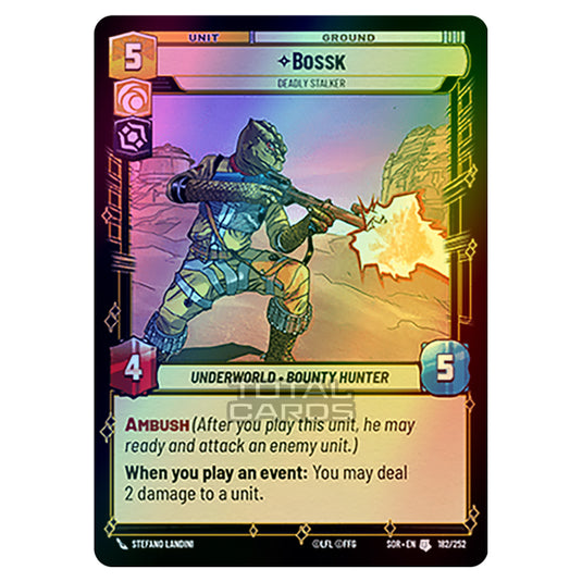 Star Wars Unlimited - Spark of Rebellion - Bossk (Uncommon) - 182/252 (Foil)