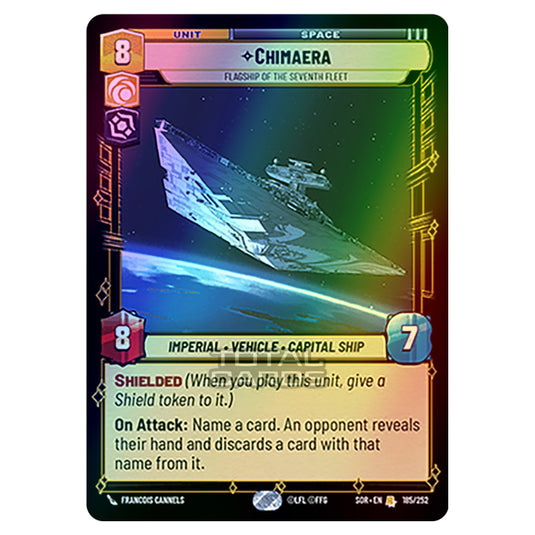 Star Wars Unlimited - Spark of Rebellion - Chimaera (Rare) - 185/252 (Foil)