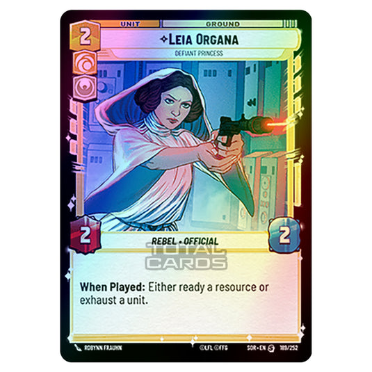 Star Wars Unlimited - Spark of Rebellion - Leia Organa (Special) - 189/252 (Foil)