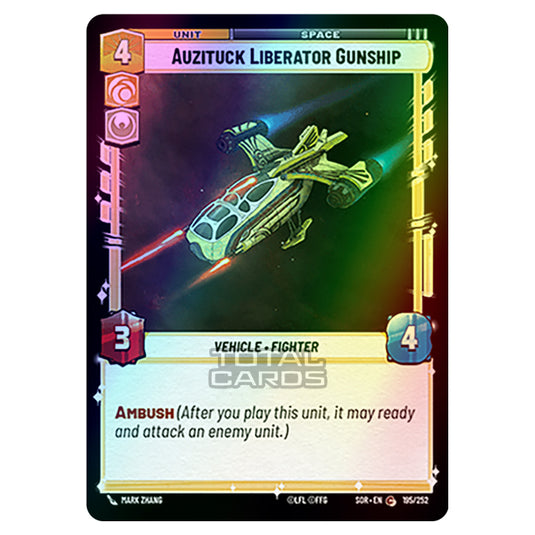 Star Wars Unlimited - Spark of Rebellion - Auzituck Liberator Gunship (Common) - 195/252 (Foil)