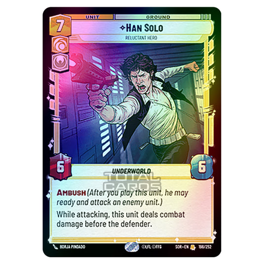 Star Wars Unlimited - Spark of Rebellion - Han Solo (Rare) - 198/252 (Foil)