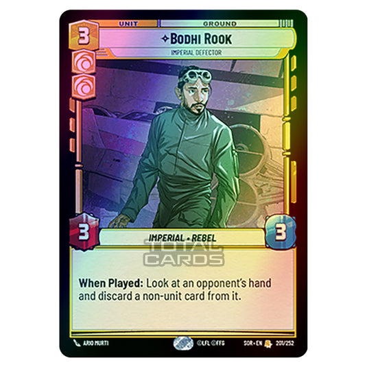 Star Wars Unlimited - Spark of Rebellion - Bodhi Rook (Rare) - 201/252 (Foil)