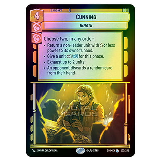 Star Wars Unlimited - Spark of Rebellion - Cunning (Legendary) - 203/252 (Foil)