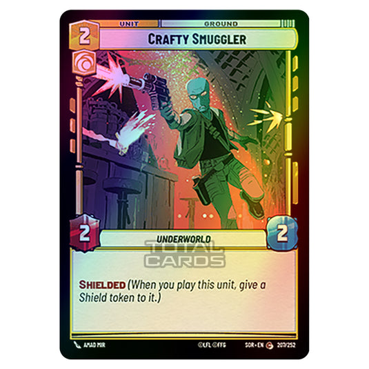 Star Wars Unlimited - Spark of Rebellion - Crafty Smuggler (Common) - 207/252 (Foil)