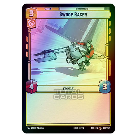 Star Wars Unlimited - Spark of Rebellion - Swoop Racer (Common) - 210/252 (Foil)