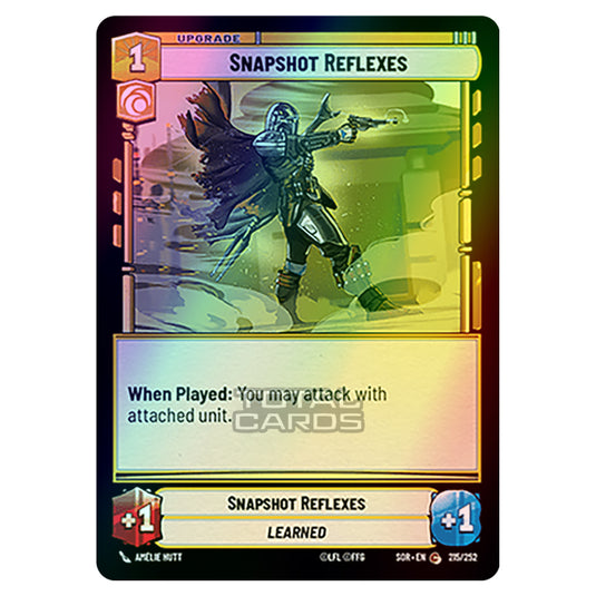 Star Wars Unlimited - Spark of Rebellion - Snapshot Reflexes (Common) - 215/252 (Foil)