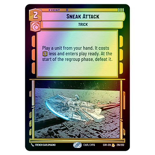 Star Wars Unlimited - Spark of Rebellion - Sneak Attack (Rare) - 219/252 (Foil)