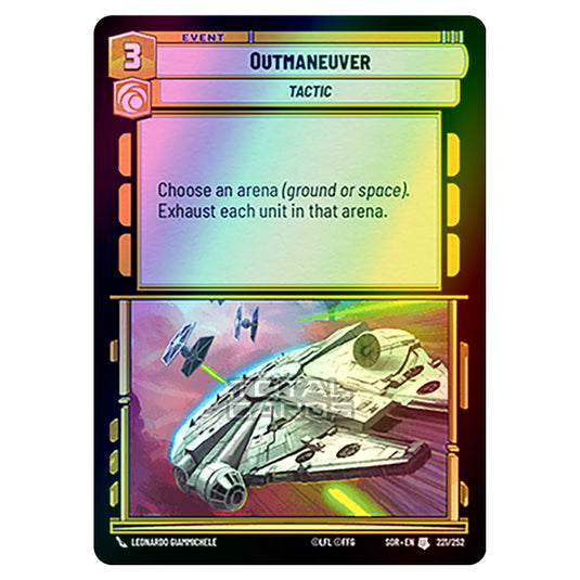 Star Wars Unlimited - Spark of Rebellion - Outmaneuver (Uncommon) - 221/252 (Foil)