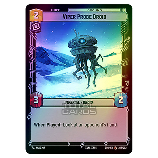 Star Wars Unlimited - Spark of Rebellion - Viper Probe Droid (Common) - 228/252 (Foil)