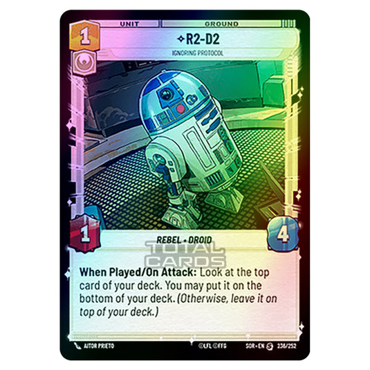 Star Wars Unlimited - Spark of Rebellion - R2-D2 (Special) - 236/252 (Foil)