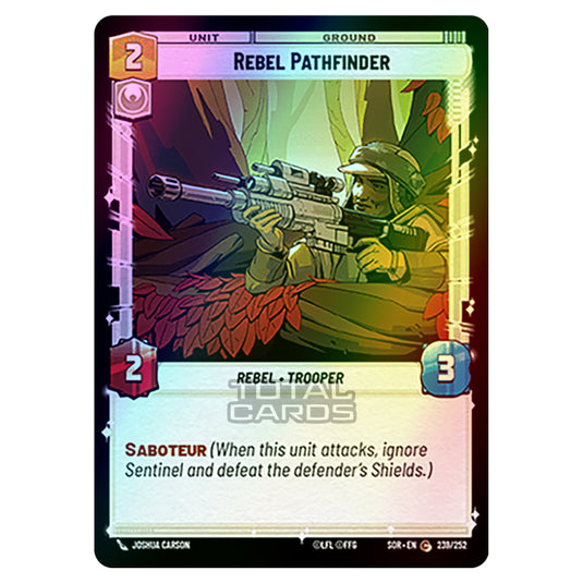 Star Wars Unlimited - Spark of Rebellion - Rebel Pathfinder (Common) - 239/252 (Foil)