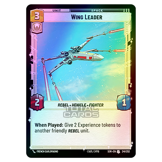 Star Wars Unlimited - Spark of Rebellion - Wing Leader (Uncommon) - 241/252 (Foil)