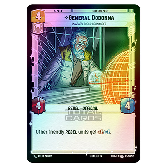 Star Wars Unlimited - Spark of Rebellion - General Dodonna (Uncommon) - 242/252 (Foil)