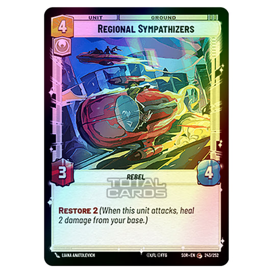 Star Wars Unlimited - Spark of Rebellion - Regional Sympathizers (Common) - 243/252 (Foil)