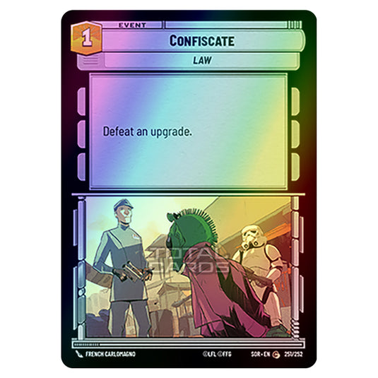 Star Wars Unlimited - Spark of Rebellion - Confiscate (Common) - 251/252 (Foil)