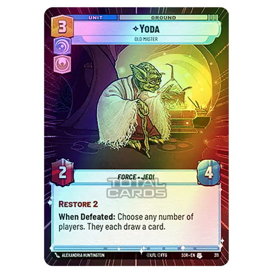 Star Wars Unlimited - Spark of Rebellion - Yoda (Uncommon) - 311 (Hyperspace Foil)