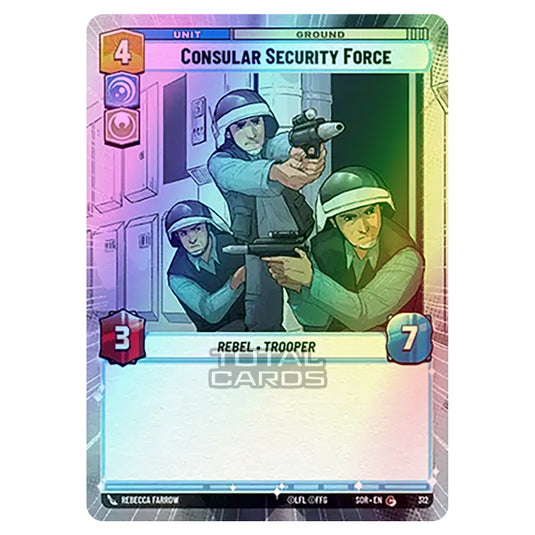 Star Wars Unlimited - Spark of Rebellion - Consular Security Force (Common) - 312 (Hyperspace Foil)