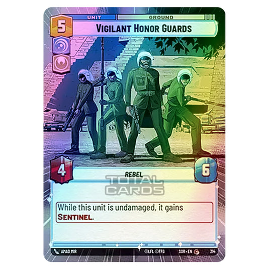 Star Wars Unlimited - Spark of Rebellion - Vigilant Honor Guards (Common) - 314 (Hyperspace Foil)