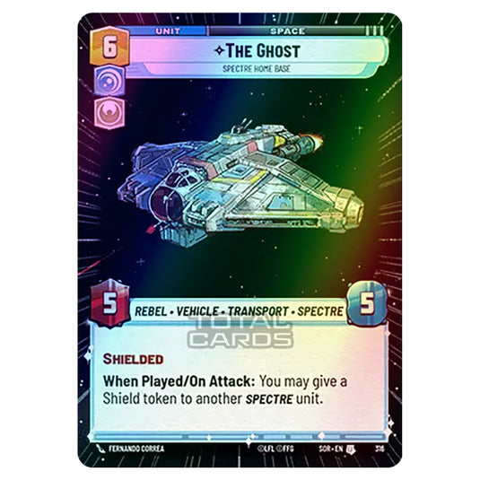 Star Wars Unlimited - Spark of Rebellion - The Ghost (Uncommon) - 316 (Hyperspace Foil)