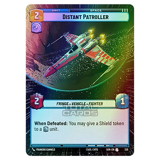 Star Wars Unlimited - Spark of Rebellion - Distant Patroller (Uncommon) - 325 (Hyperspace Foil)
