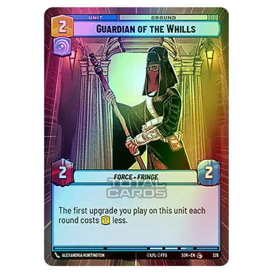 Star Wars Unlimited - Spark of Rebellion - Guardian of the Whills (Common) - 326 (Hyperspace Foil)