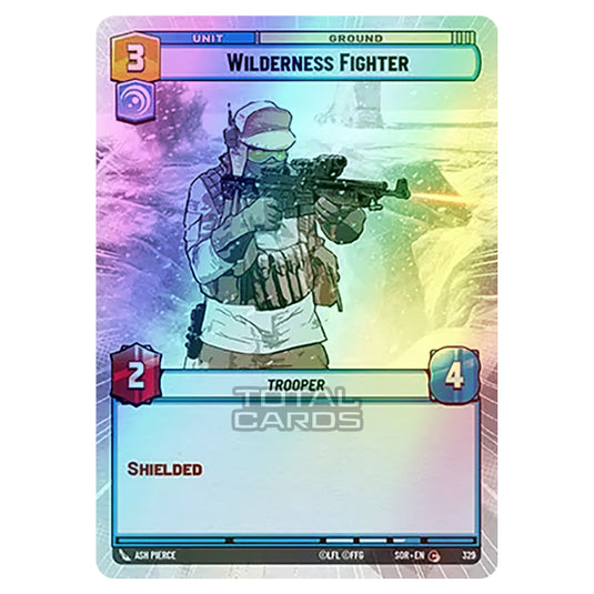 Star Wars Unlimited - Spark of Rebellion - Wilderness Fighter (Common) - 329 (Hyperspace Foil)