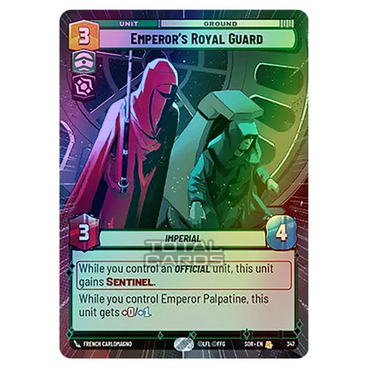 Star Wars Unlimited - Spark of Rebellion - Emperor's Royal Guard (Rare) - 347 (Hyperspace Foil)