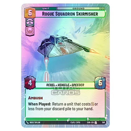 Star Wars Unlimited - Spark of Rebellion - Rogue Squadron Skirmisher (Uncommon) - 365 (Hyperspace Foil)