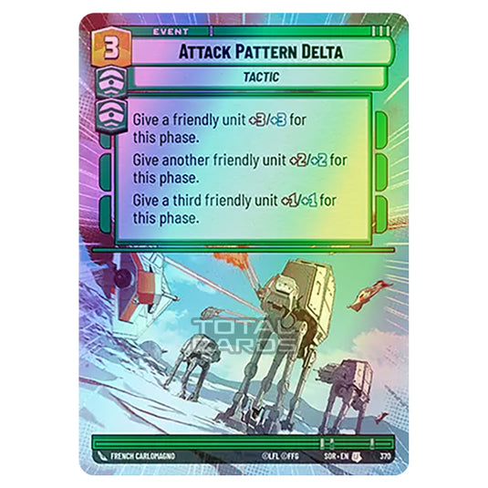 Star Wars Unlimited - Spark of Rebellion - Attack Pattern Delta (Uncommon) - 370 (Hyperspace Foil)