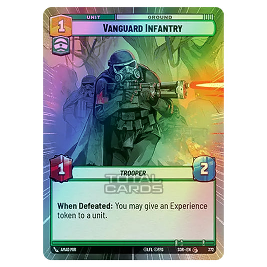 Star Wars Unlimited - Spark of Rebellion - Vanguard Infantry (Common) - 372 (Hyperspace Foil)