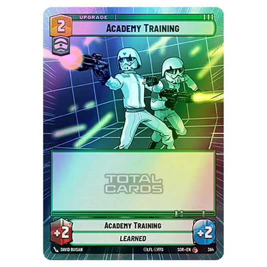 Star Wars Unlimited - Spark of Rebellion - Academy Training (Common) - 384 (Hyperspace Foil)