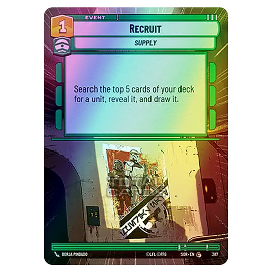 Star Wars Unlimited - Spark of Rebellion - Recruit (Common) - 387 (Hyperspace Foil)