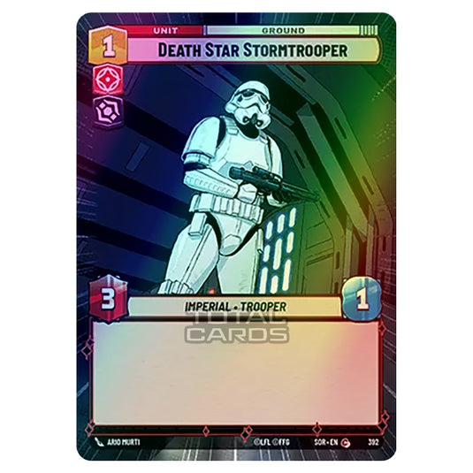 Star Wars Unlimited - Spark of Rebellion - Death Star Stormtrooper (Common) - 392 (Hyperspace Foil)