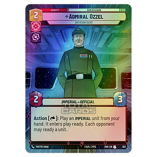 Star Wars Unlimited - Spark of Rebellion - Admiral Ozzel (Uncommon) - 393 (Hyperspace Foil)