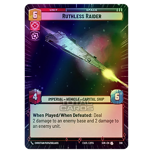 Star Wars Unlimited - Spark of Rebellion - Ruthless Raider (Uncommon) - 398 (Hyperspace Foil)