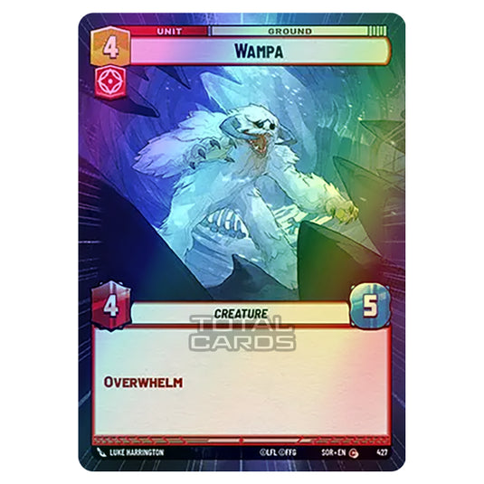 Star Wars Unlimited - Spark of Rebellion - Wampa (Common) - 427 (Hyperspace Foil)