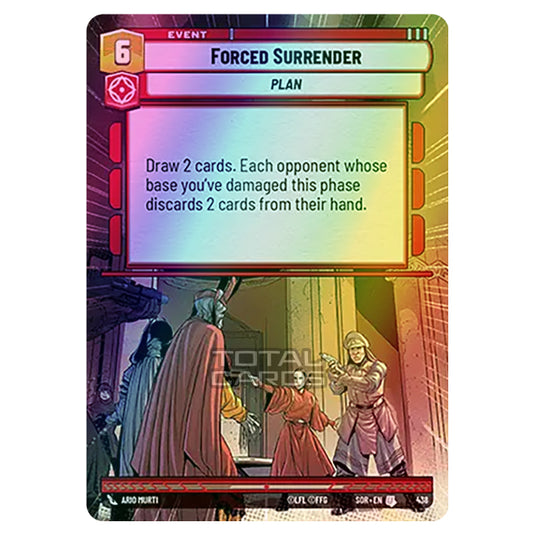 Star Wars Unlimited - Spark of Rebellion - Forced Surrender (Uncommon) - 438 (Hyperspace Foil)