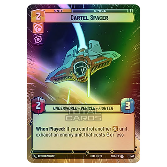 Star Wars Unlimited - Spark of Rebellion - Cartel Spacer (Uncommon) - 441 (Hyperspace Foil)