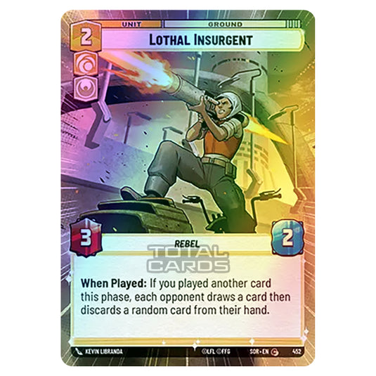 Star Wars Unlimited - Spark of Rebellion - Lothal Insurgent (Common) - 452 (Hyperspace Foil)