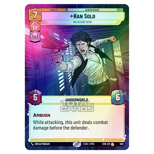 Star Wars Unlimited - Spark of Rebellion - Han Solo (Rare) - 460 (Hyperspace Foil)