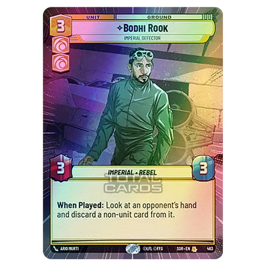 Star Wars Unlimited - Spark of Rebellion - Bodhi Rook (Rare) - 463 (Hyperspace Foil)