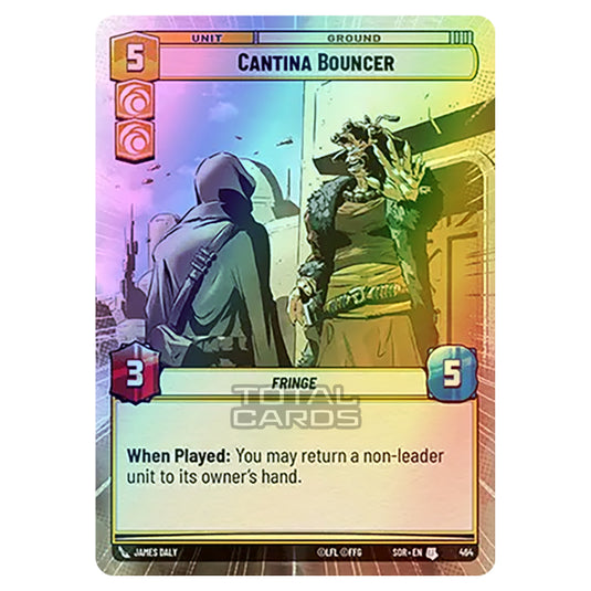 Star Wars Unlimited - Spark of Rebellion - Cantina Bouncer (Uncommon) - 464 (Hyperspace Foil)
