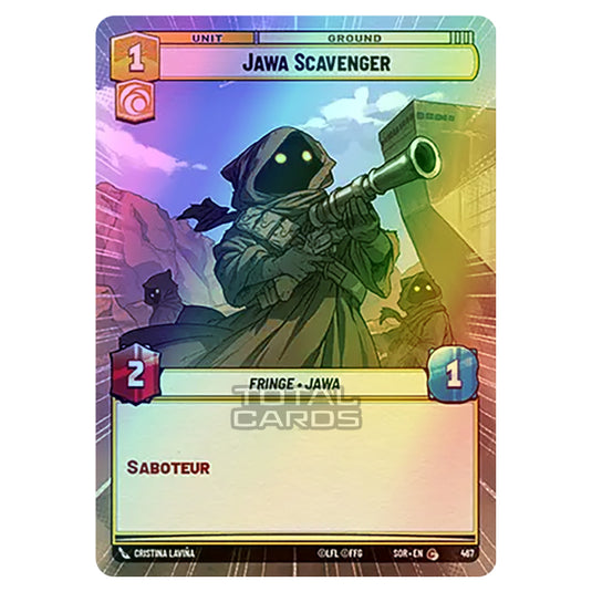 Star Wars Unlimited - Spark of Rebellion - Jawa Scavenger (Common) - 467 (Hyperspace Foil)