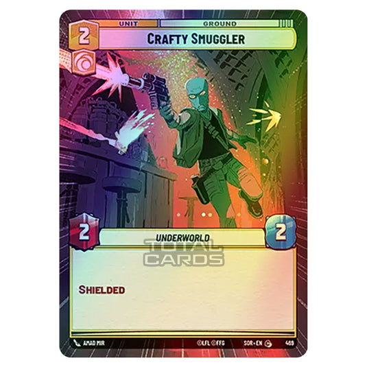 Star Wars Unlimited - Spark of Rebellion - Crafty Smuggler (Common) - 469 (Hyperspace Foil)