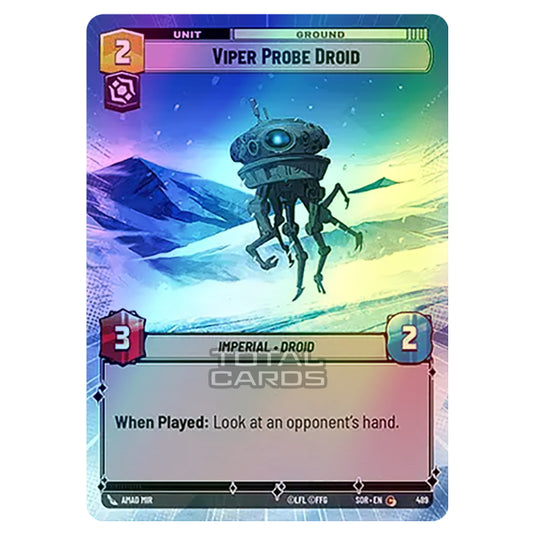 Star Wars Unlimited - Spark of Rebellion - Viper Probe Droid (Common) - 489 (Hyperspace Foil)