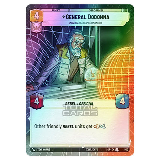Star Wars Unlimited - Spark of Rebellion - General Dodonna (Uncommon) - 500 (Hyperspace Foil)