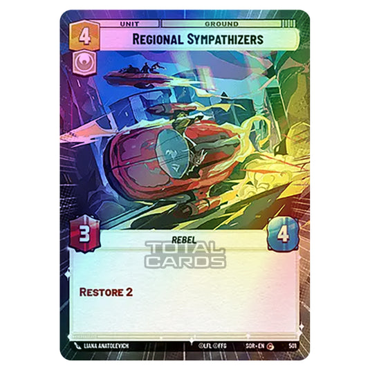 Star Wars Unlimited - Spark of Rebellion - Regional Sympathizers (Common) - 501 (Hyperspace Foil)