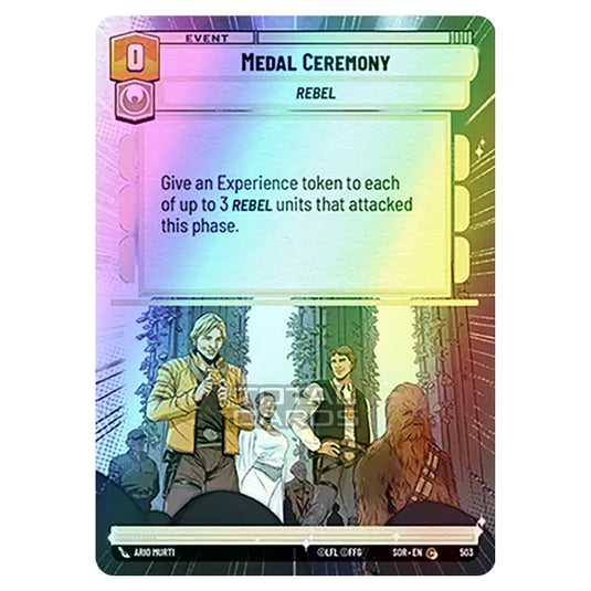 Star Wars Unlimited - Spark of Rebellion - Medal Ceremony (Common) - 503 (Hyperspace Foil)