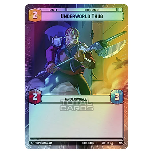 Star Wars Unlimited - Spark of Rebellion - Underworld Thug (Common) - 505 (Hyperspace Foil)