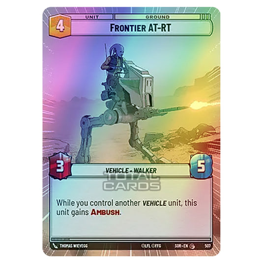 Star Wars Unlimited - Spark of Rebellion - Frontier AT-RT (Common) - 507 (Hyperspace Foil)